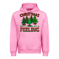 Fuchsia Pink christmas isn't a season it's a feeling Urban Hoodie - BundleAndBundleShop