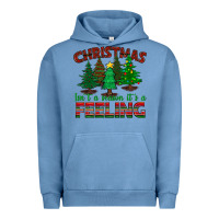 Pigment Pebble Blue christmas isn't a season it's a feeling Urban Hoodie - BundleAndBundleShop