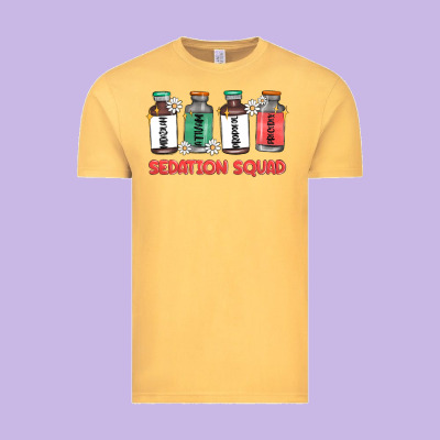 Sedation Squad Vintage Tee Designed By Maliassmallbusiness