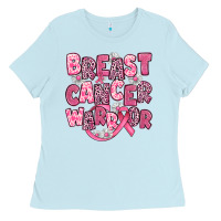 Baby Blue breast cancer warrior Ladies Tee - JahusDesignShop