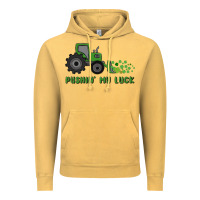 Vintage Mustard pushin' my luck Vintage Hoodie - MaliasSmallBusiness