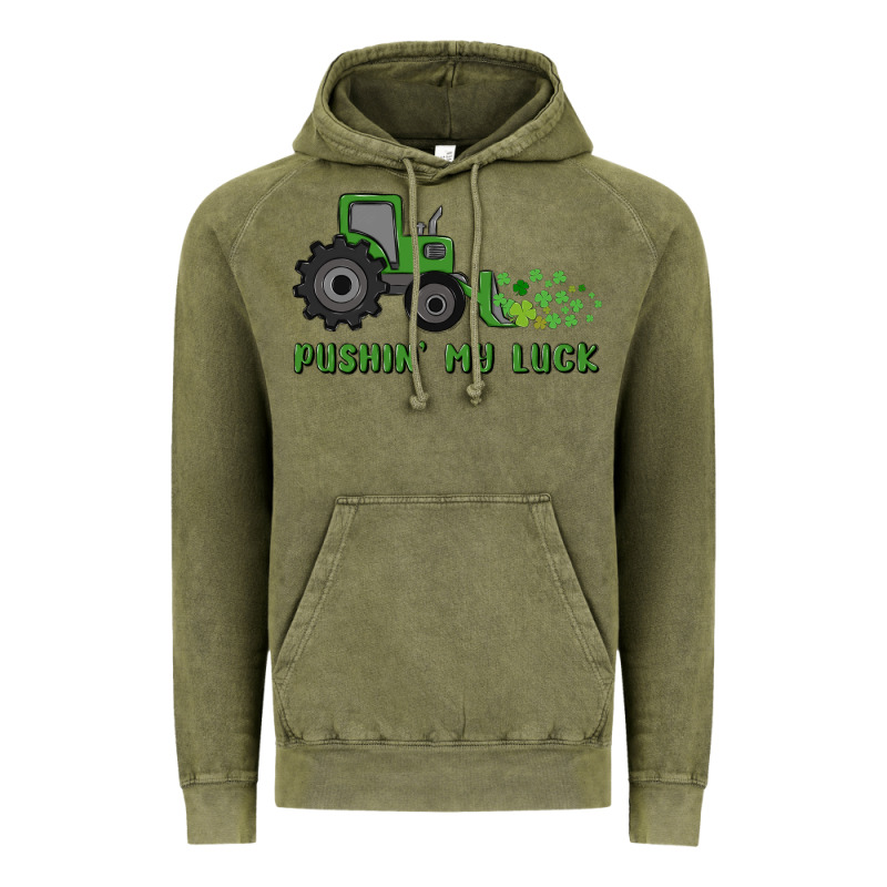 Pushin' My Luck Vintage Hoodie by MaliasSmallBusiness | Teevron