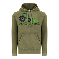Vintage Olive pushin' my luck Vintage Hoodie - MaliasSmallBusiness