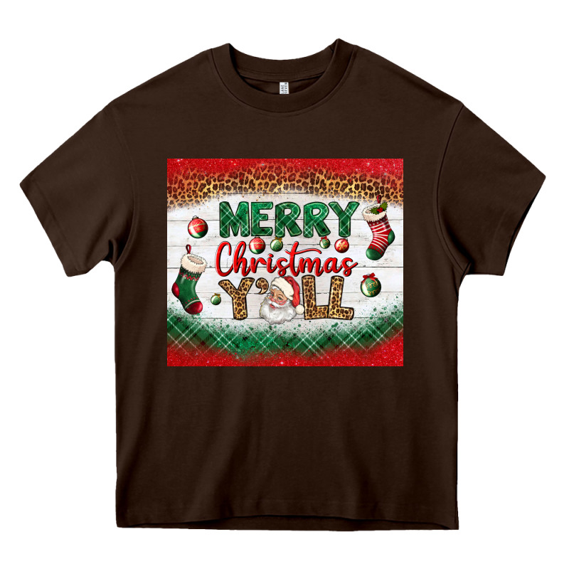 Merry Christmas Y'all Tumbler Heavy Core Tee by BundleAndBundleShop | Teevron