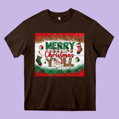 Merry Christmas Y'all Tumbler Heavy Core Tee Designed By Bundleandbundleshop