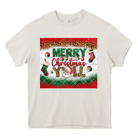 Cream merry christmas y'all tumbler Heavy Core Tee - BundleAndBundleShop