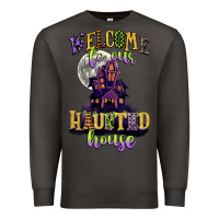 Smoke welcome to our haunted house Premium Sweatshirt - CowGirlArtShop