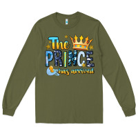 Army Green The Prince Has Arrived Long Sleeve Tee - MaliasSmallBusiness