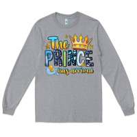 Heather Grey The Prince Has Arrived Long Sleeve Tee - MaliasSmallBusiness