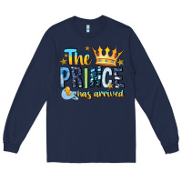 Navy The Prince Has Arrived Long Sleeve Tee - MaliasSmallBusiness
