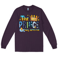 Plum The Prince Has Arrived Long Sleeve Tee - MaliasSmallBusiness
