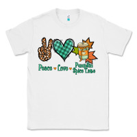White Peace love pumpkin spice latte Classic Tee - NancyCooperArtShop