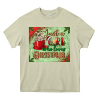 Mossy just a girl who loves christmas mousepad Heavy Core Tee - BundleAndBundleShop