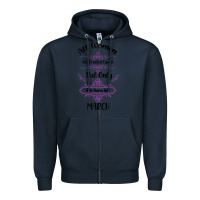 Navy all women are created equal but only the smartest are born in march Zipper Hoodie - Bettercallsaul