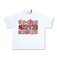 White 100 days brighter Urban Heavy Tee - MaliasSmallBusiness