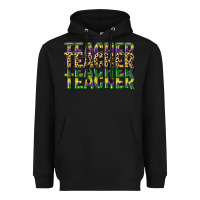 Black teacher mardi gras Heavyweight Hoodie - CowGirlArtShop