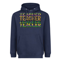Navy teacher mardi gras Heavyweight Hoodie - CowGirlArtShop