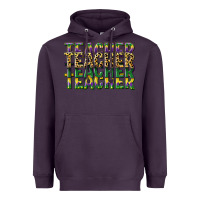 Plum teacher mardi gras Heavyweight Hoodie - CowGirlArtShop