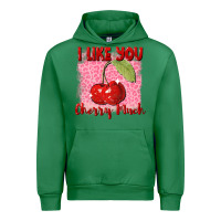 Emerald i like you cherry much Urban Hoodie - FaDigitalArtStudio