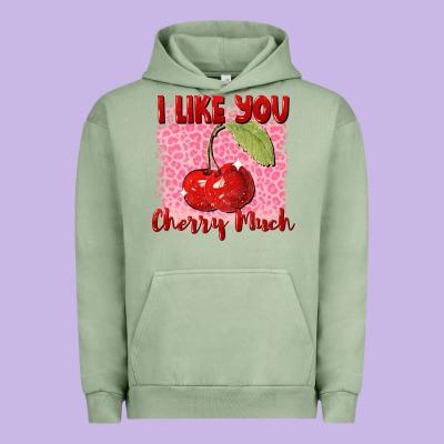 I Like You Cherry Much Urban Hoodie Designed By Fadigitalartstudio