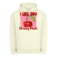 Pigment Pistachio i like you cherry much Urban Hoodie - FaDigitalArtStudio