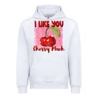White i like you cherry much Urban Hoodie - FaDigitalArtStudio