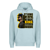 Blue Mist strong powerful confident king blessed unique Premium Hoodie - CowGirlArtShop