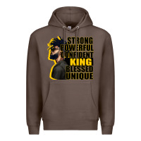 Coffee strong powerful confident king blessed unique Premium Hoodie - CowGirlArtShop