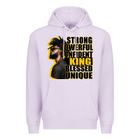 Lilac strong powerful confident king blessed unique Premium Hoodie - CowGirlArtShop