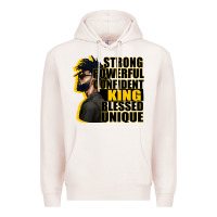 Pale Pink strong powerful confident king blessed unique Premium Hoodie - CowGirlArtShop