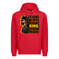 Red strong powerful confident king blessed unique Premium Hoodie - CowGirlArtShop