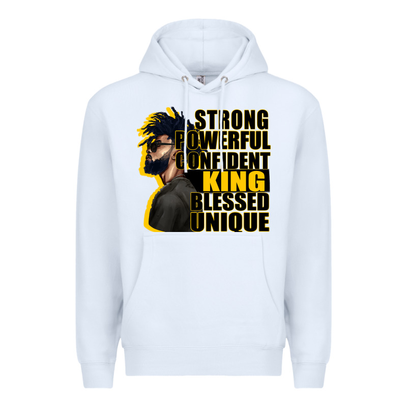 Strong Powerful Confident King Blessed Unique Premium Hoodie by CowGirlArtShop | Teevron
