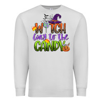 Dove Grey witch way to the candy Premium Sweatshirt - CowGirlArtShop