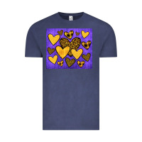 Vintage Denim team spirit color purple and gold Vintage Tee - JahusDesignShop