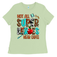 Matcha not all super heroes wear capes Ladies Tee - AdoDesignShop