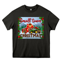 Asphalt small town christmas mousepad Heavy Core Tee - BundleAndBundleShop