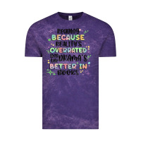 Cloud Purple reading because realitys overrated Vintage Tee - MaliasSmallBusiness