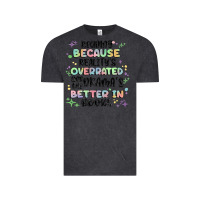 Vintage Black reading because realitys overrated Vintage Tee - MaliasSmallBusiness