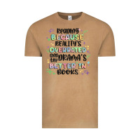 Reading Because Realitys Overrated Vintage Tee | Teevron