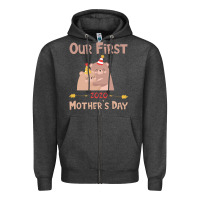 Charcoal Heather Our First Mother's Day Zipper Hoodie - Bettercallsaul