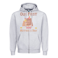 Heather Grey Our First Mother's Day Zipper Hoodie - Bettercallsaul
