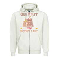 Oatmeal Heather Our First Mother's Day Zipper Hoodie - Bettercallsaul