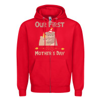 Red Our First Mother's Day Zipper Hoodie - Bettercallsaul