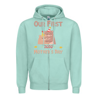 Seafoam Our First Mother's Day Zipper Hoodie - Bettercallsaul