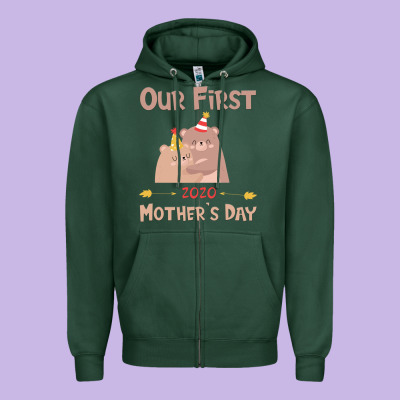 Our First Mother's Day Zipper Hoodie Designed By Bettercallsaul