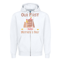 White Our First Mother's Day Zipper Hoodie - Bettercallsaul