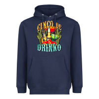 Navy cinco de drinko cinco de mayo Heavyweight Hoodie - CowGirlArtShop