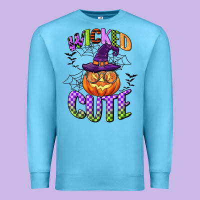 Wicked Cute Premium Sweatshirt Designed By Cowgirlartshop