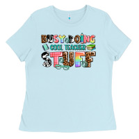 Baby Blue busy doing cool teacher stuff Ladies Tee - AdoDesignShop