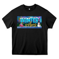Black winter vibes license plate Heavy Core Tee - BundleAndBundleShop